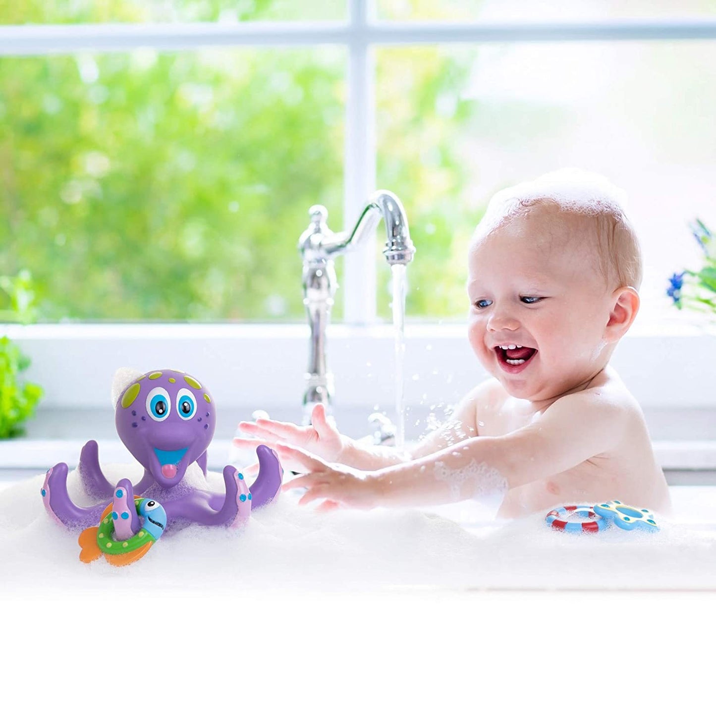 CHILDREN'S SMALL PUZZLE OCTOPUS BATH WATER TOY