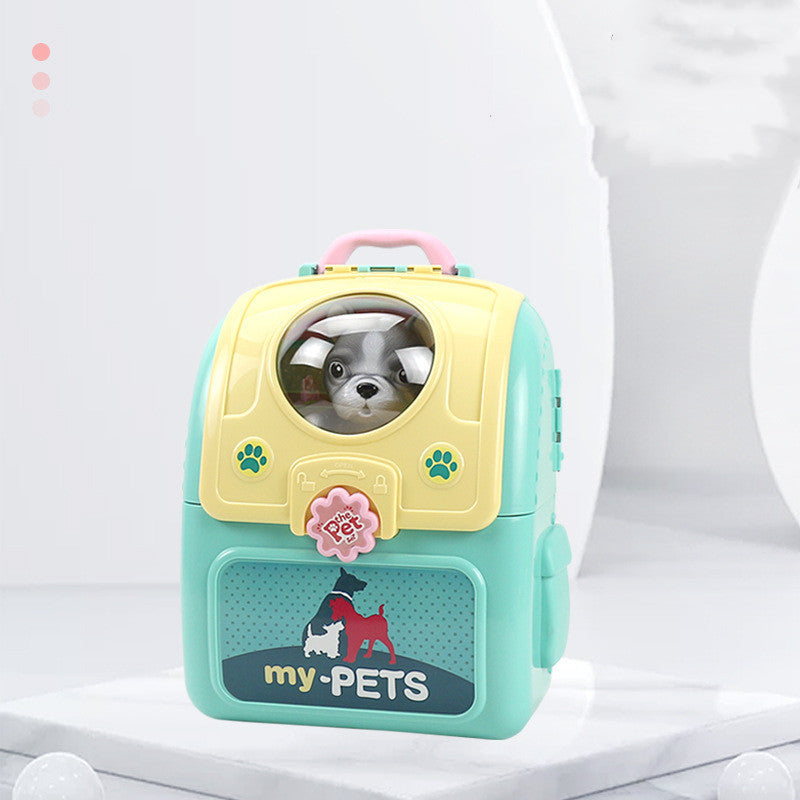 SIMULATION PET BACKPACK SPACE BOX PLAY HOUSE TOY