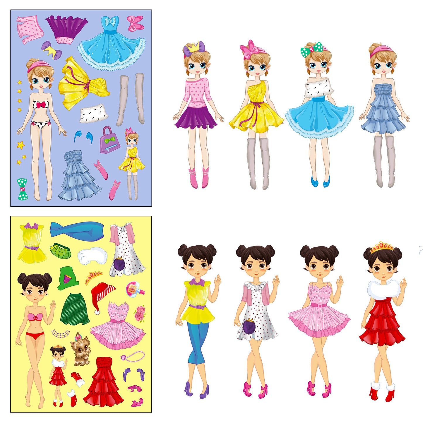 PRINCESS DRESS-UP STICKERS