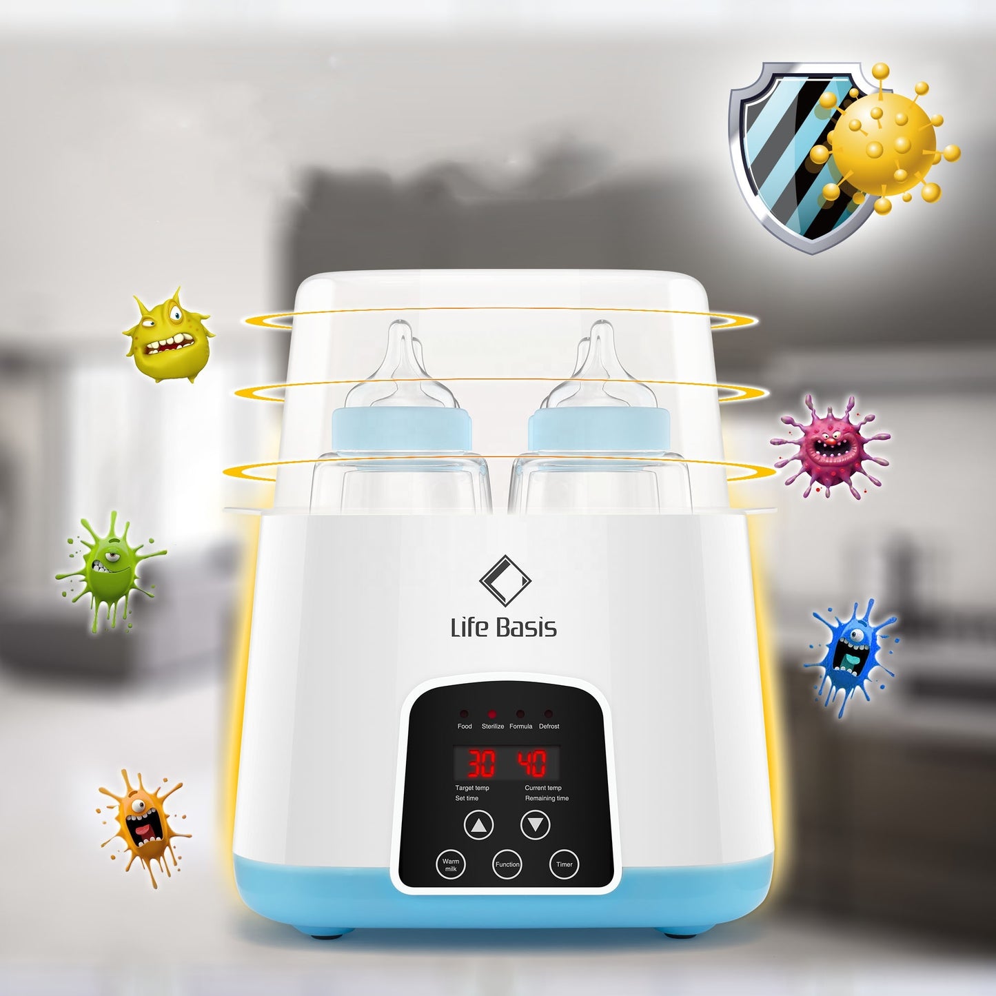 HEAT PRESERVATION AUTOMATIC FEEDING BOTTLE WITH HEATING THERMOSTATE