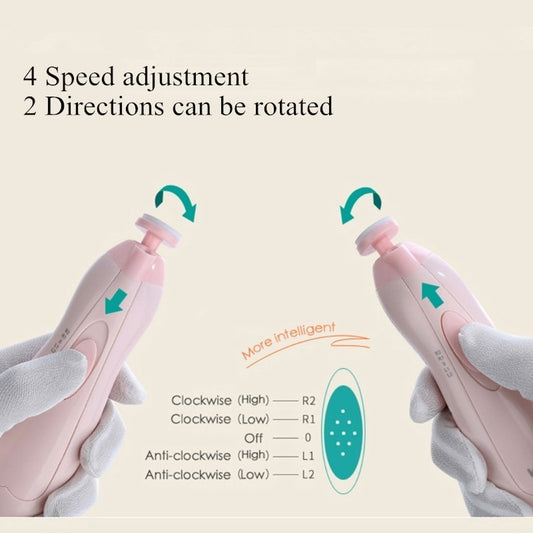 ANTI-SCRATCH MULTIFUNCTINAL BABY ELECTIC NAIL POLISHER/TRIMMER