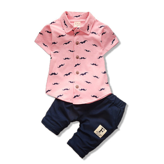 Cute Baby Boy Moustache Outfit