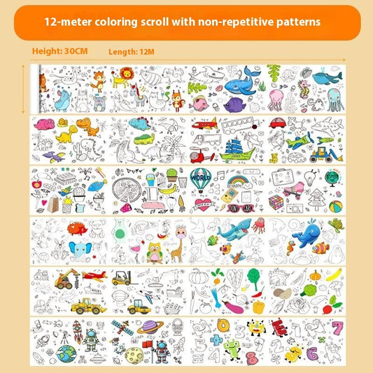 Graffiti Picture Coloring Scroll