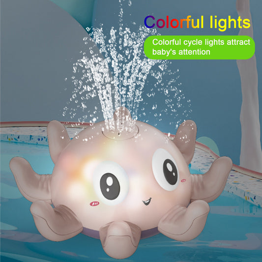 CHILDERN'S AUTOMATIC FLASHING WATER SPRAY BATH TOY
