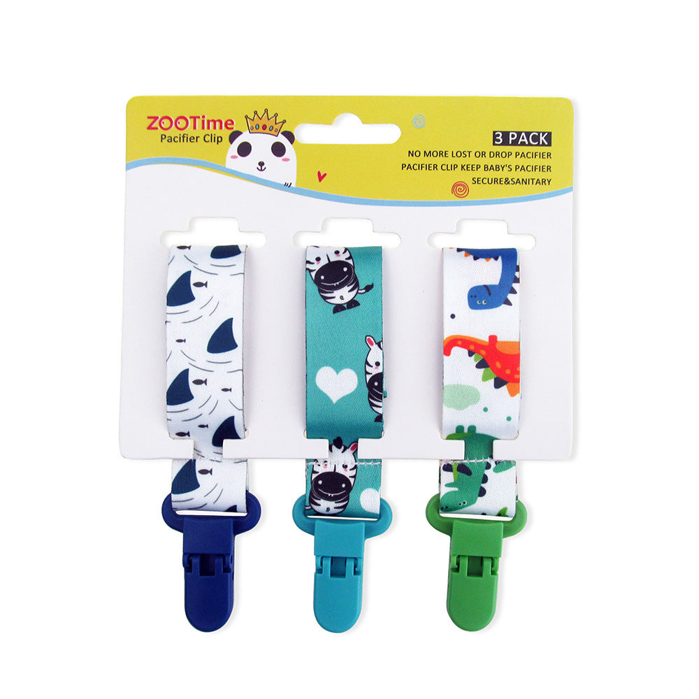 Cartoon Pacifier Chain 3pcs