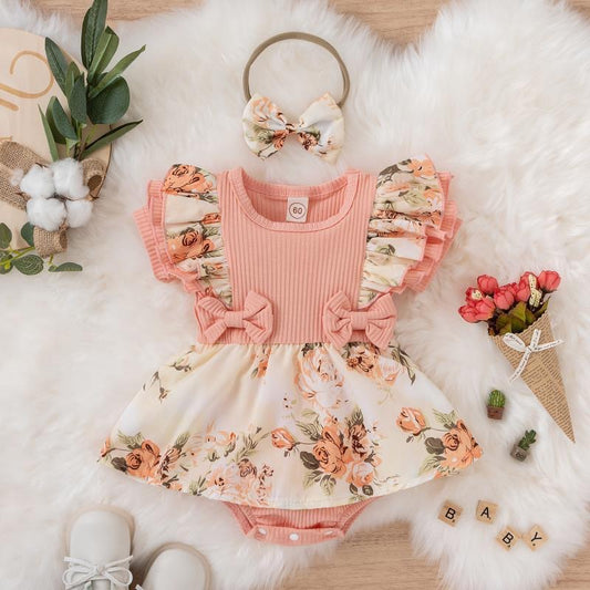 Summer Baby Girl Dress With Ruffles