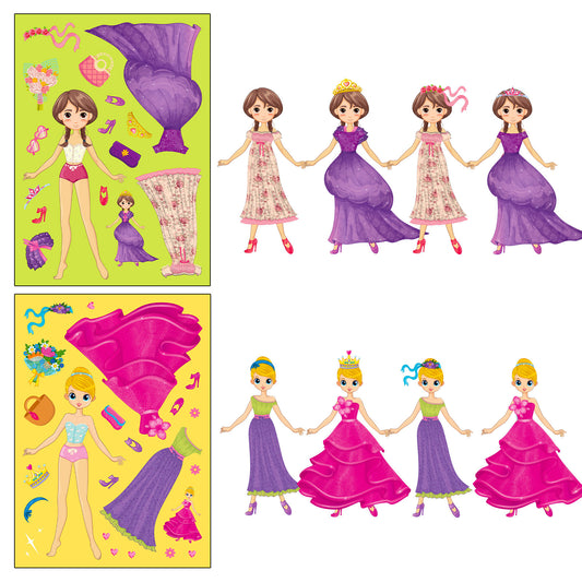 PRINCESS DRESS-UP STICKERS