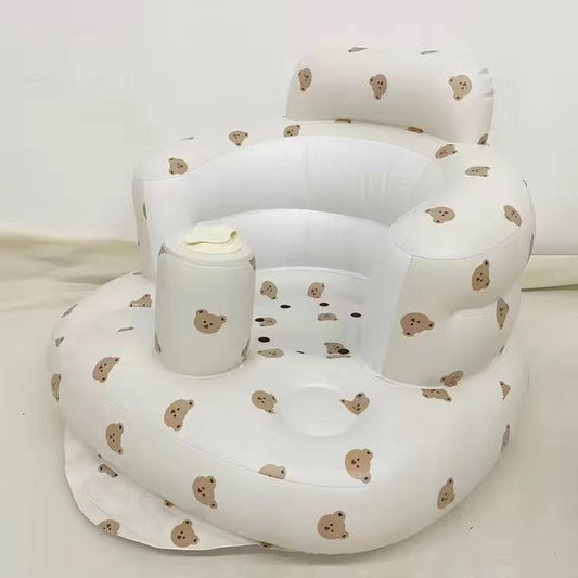 PORTABLE INFLATABLE BABY DINING CHAIR FOR BATHING & SWIMMING