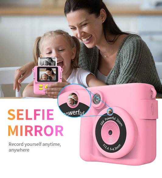 CHILDERN'S HD FRONT & REAR MINI POLARIOD CAMERA