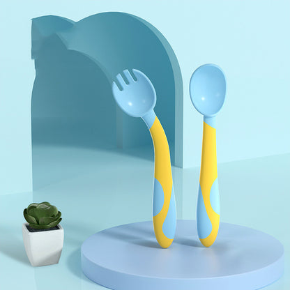 BABY TRAINING FORK SPOON TWIST SPOON CHILDRENS TABLEWARE SET