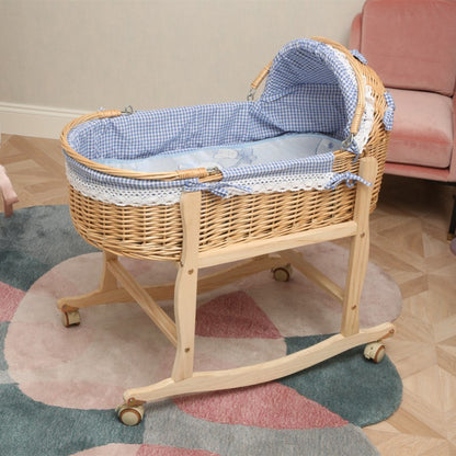 SOLID WOOD NEWBORN BABIES SLEEPING CRADLE