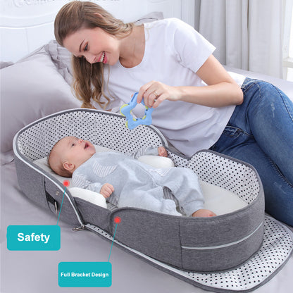 PORTABLE REMOVABLE FOLDING CRIB BABY BED BAG