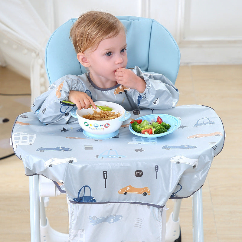 BABY EATING DINING CHAIR BIB COVER ANTI-DIRTY FEEDING CLOTHING GOWN