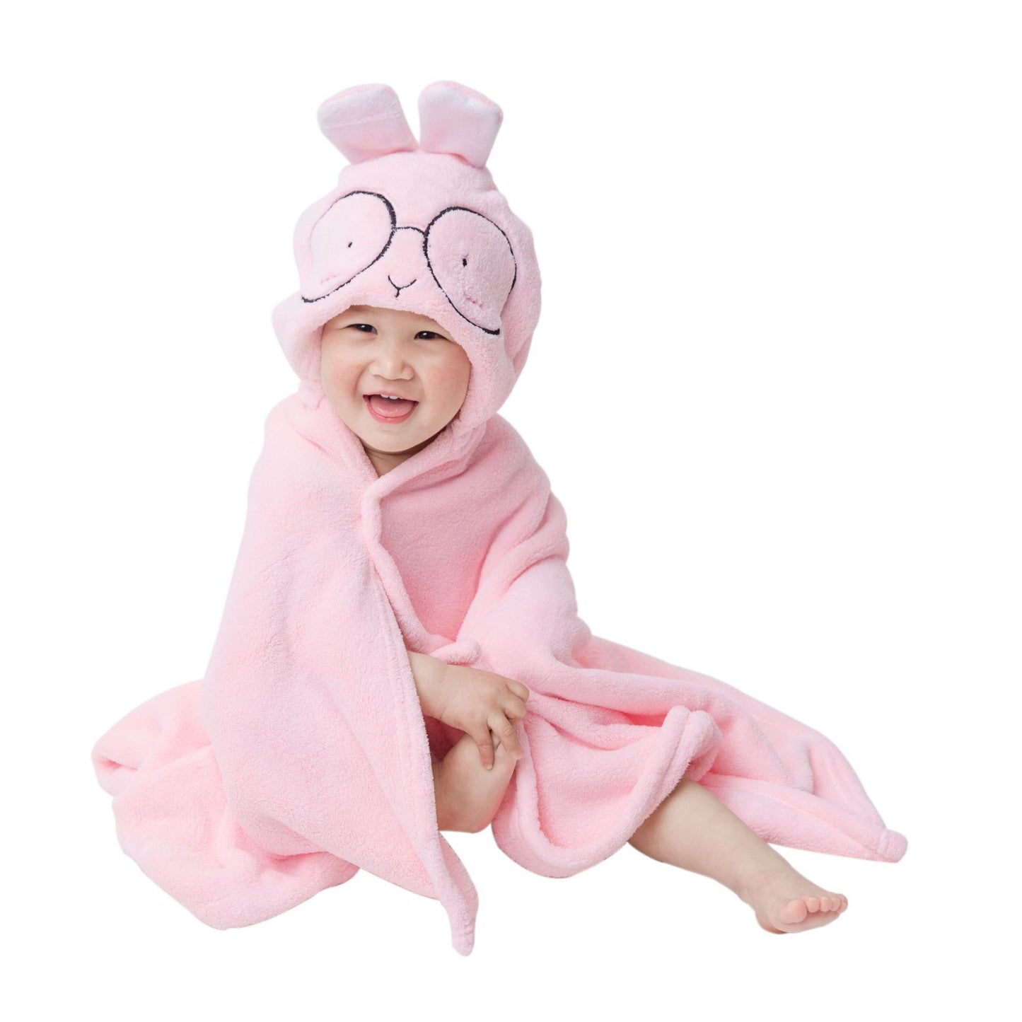 ABSORBENT SOFT HOODED CHILDREN'S BATH TOWEL