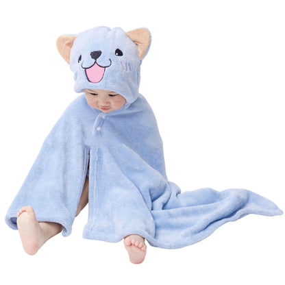 ABSORBENT SOFT HOODED CHILDREN'S BATH TOWEL