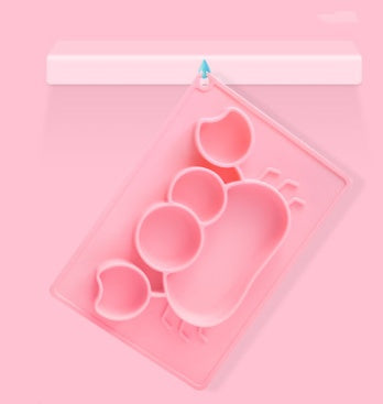 BABY SILICONE CARTOON DISH/SET INFANT FEEDING