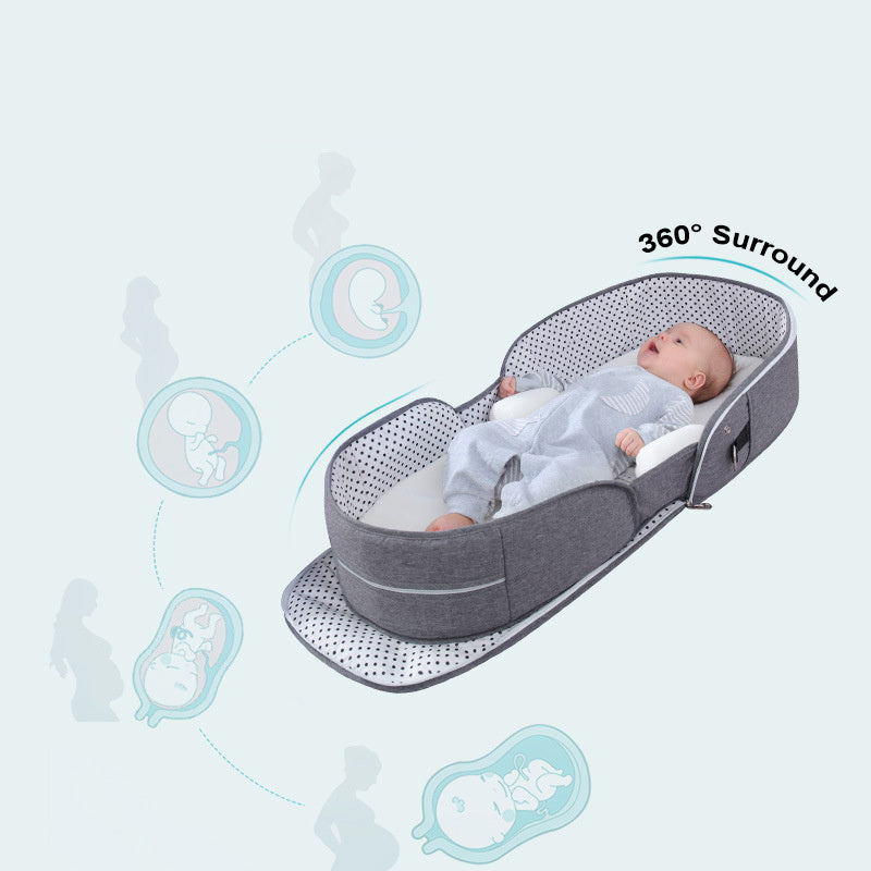 PORTABLE REMOVABLE FOLDING CRIB BABY BED BAG