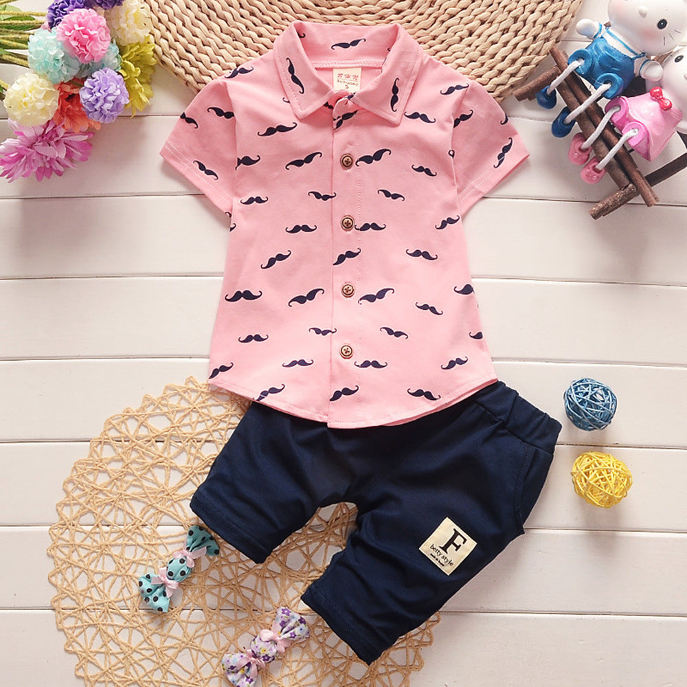 Cute Baby Boy Moustache Outfit