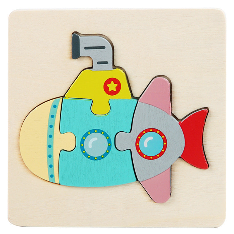 Wood Building Puzzle for kids