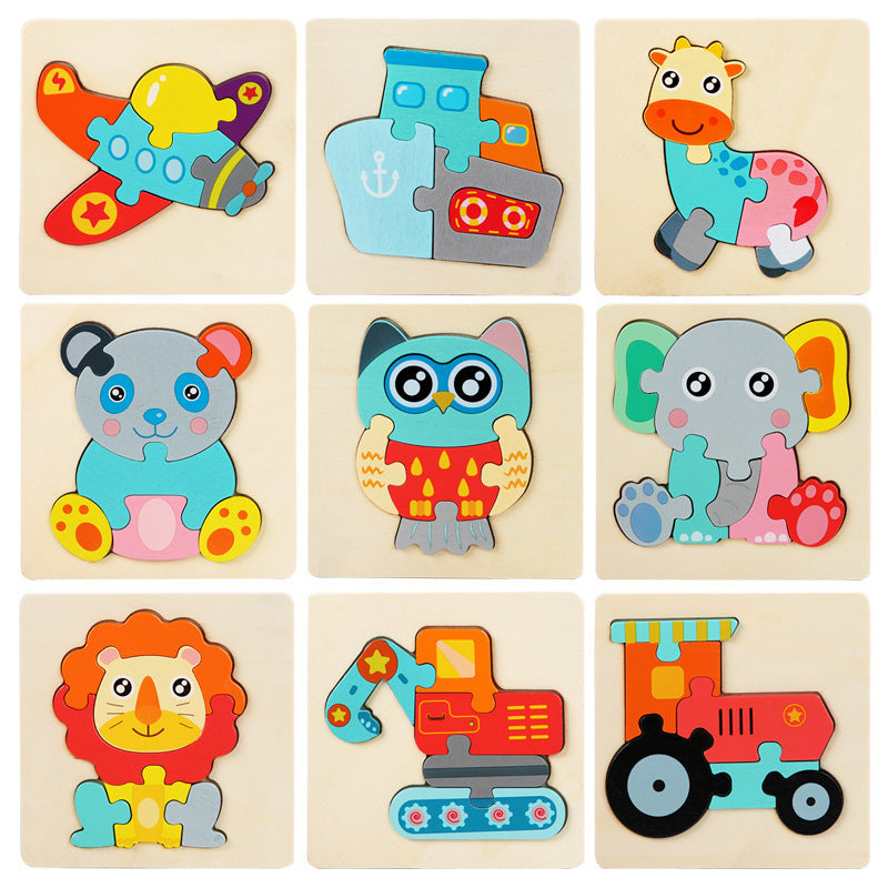 Wood Building Puzzle for kids