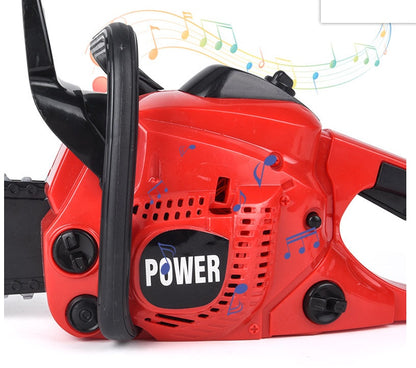 KIDS POWER CONSTRUCTION TOOL ELECTRIC CHAINSAW TOY WITH REAL ENGINE SOUND