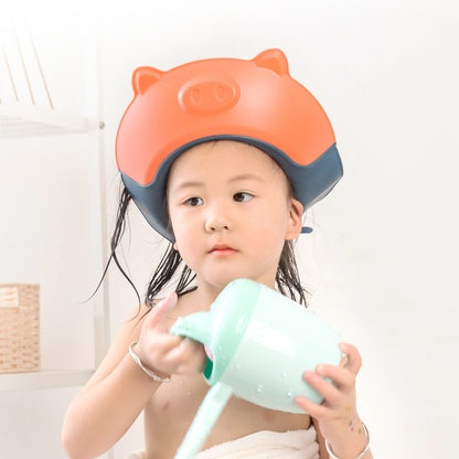 CHILDREN'S WATERROOF EAR & EYE PROTECTORS SHOWER CAP