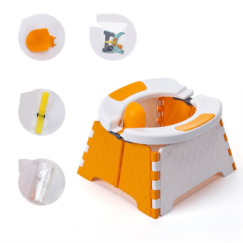 BABY POTTY TRAINING SEAT KIDS TODDLER OUTDOOR PORTABLE FOLDING TOILET