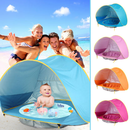 BABY BEACH TENT KIDS OUTDOOR CAMPING EASY FOLD UP WATERPROOF TENT UV PROTECTING