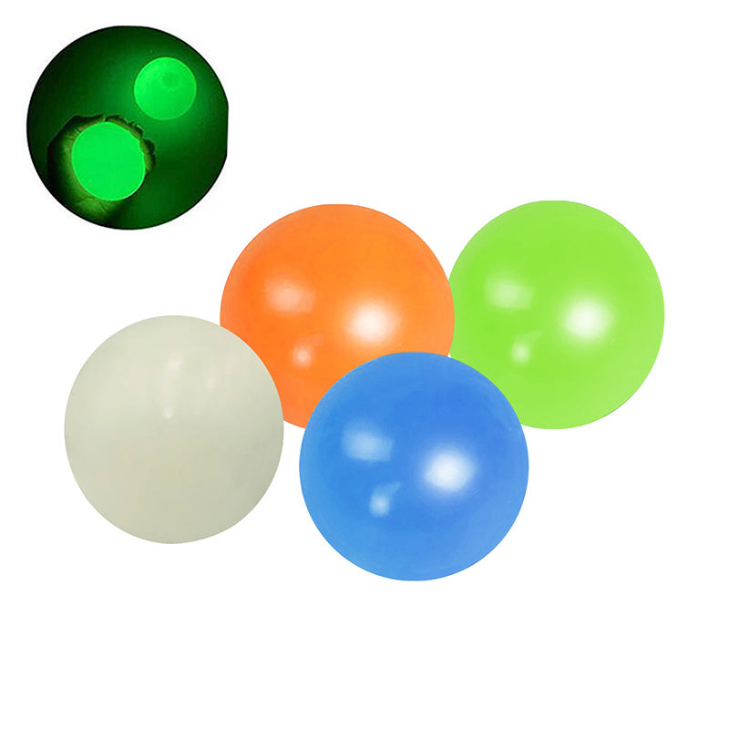 GLOWING STICKY BALL STRESS RELIEF