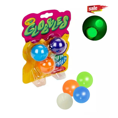 GLOWING STICKY BALL STRESS RELIEF