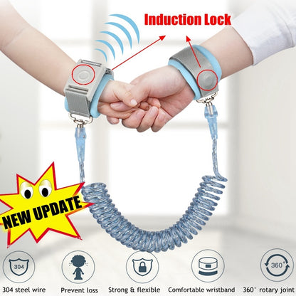 Anti Lost Wrist Link Add Key Lock Toddler Leash Baby Walker Safety Belt Wristband Walking Strap Rope Adjustable Harness