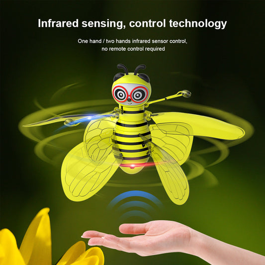 MINI FLYING BALL BEE TOY RC INFRARED INDUCTION DRONE HELICOPTER