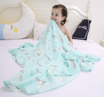 MULTIFUNCTIONAL CHILDREN BATH TOWEL COTTON & BAMBOO FIBER