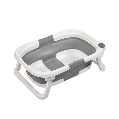 BABY BATHTUB WITH WATER TEMPERATURE (NON-SLIP), FOLDABLE