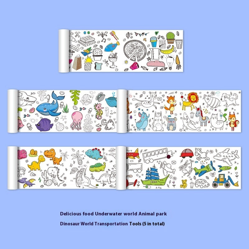 Graffiti Picture Coloring Scroll