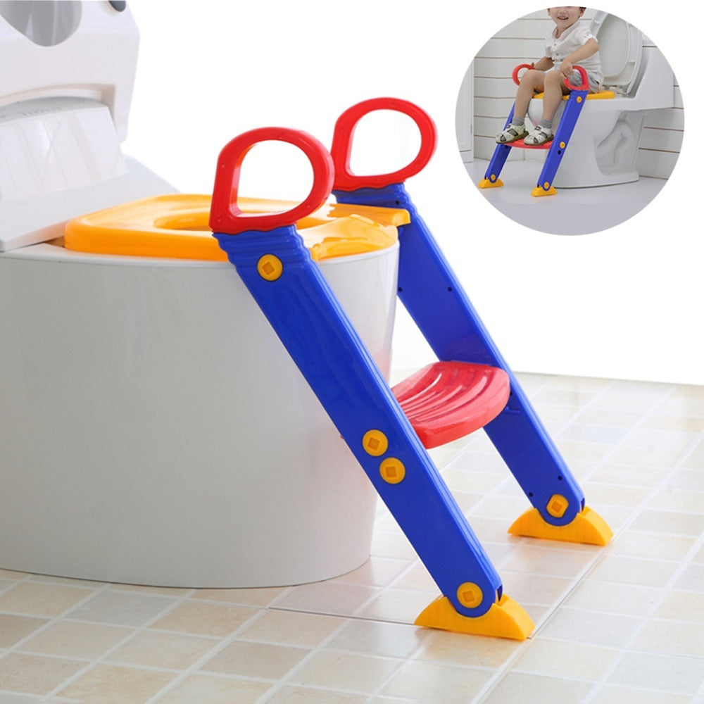 3-IN-1 BABY INFANT POTTY TRAINING TOILET SAFETY LADDER