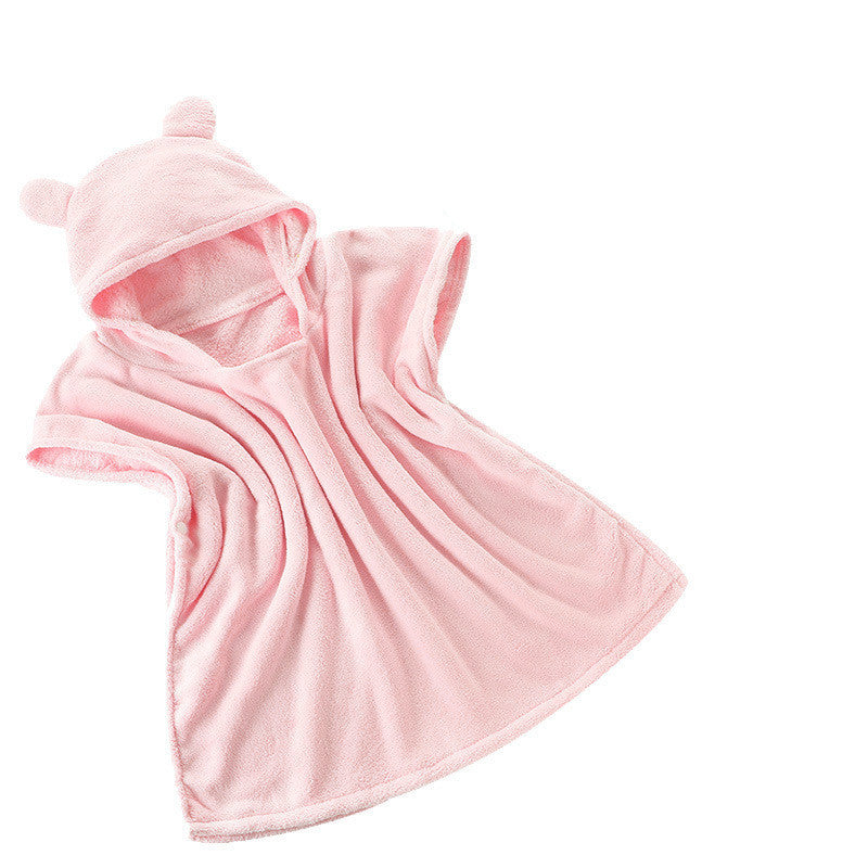 CHILDREN'S BATH TOWEL WITH CAP