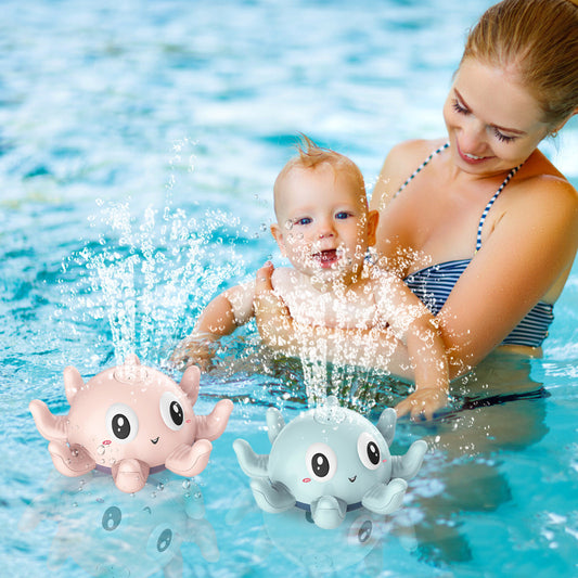 CHILDERN'S AUTOMATIC FLASHING WATER SPRAY BATH TOY