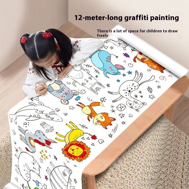 Graffiti Picture Coloring Scroll