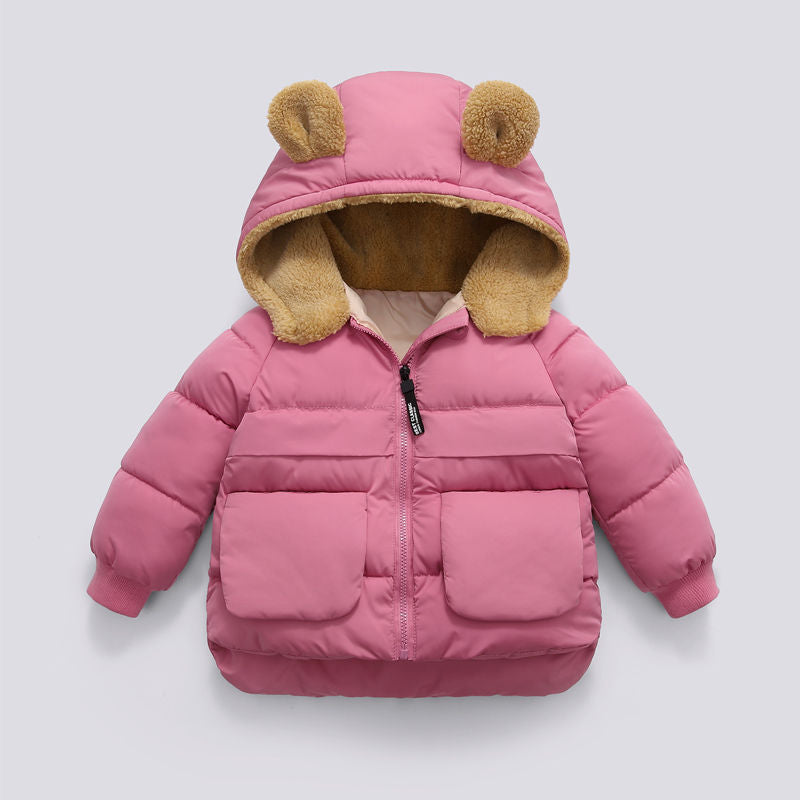 Baby Puffer Jacket in Pink Color