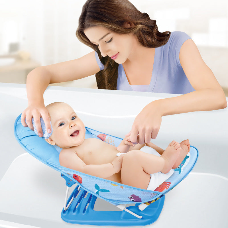 PORTABLE & FOLDABLE BABY ANTI-SLIP BATHING CHAIR