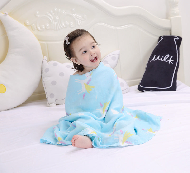 MULTIFUNCTIONAL CHILDREN BATH TOWEL COTTON & BAMBOO FIBER