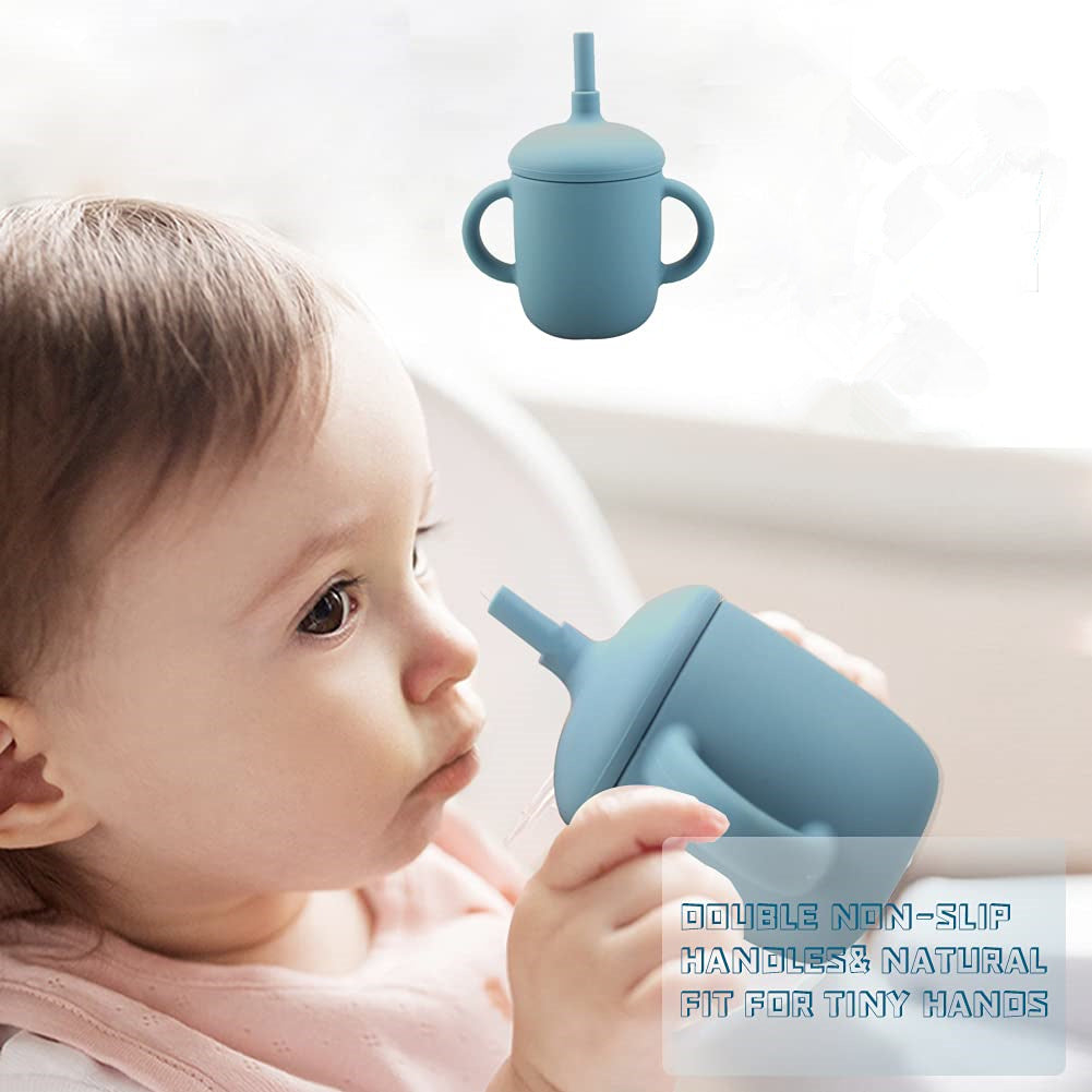 NEW BABY FEEDING CUP STRAW WATER BOTTLE SIPPY CUP