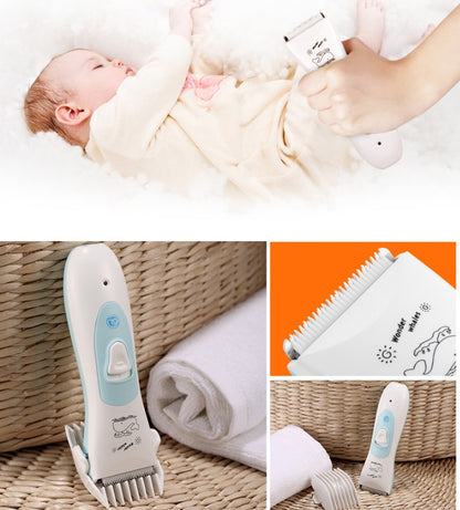 BABY ELECTRIC HAIR CLIPPER USB RECHARGEABLE WATERROOF HAIR TRIMMER