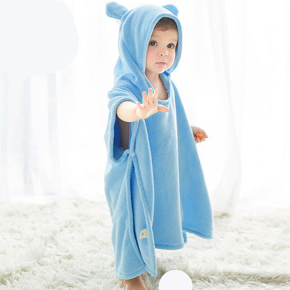 CHILDREN'S BATH TOWEL WITH CAP