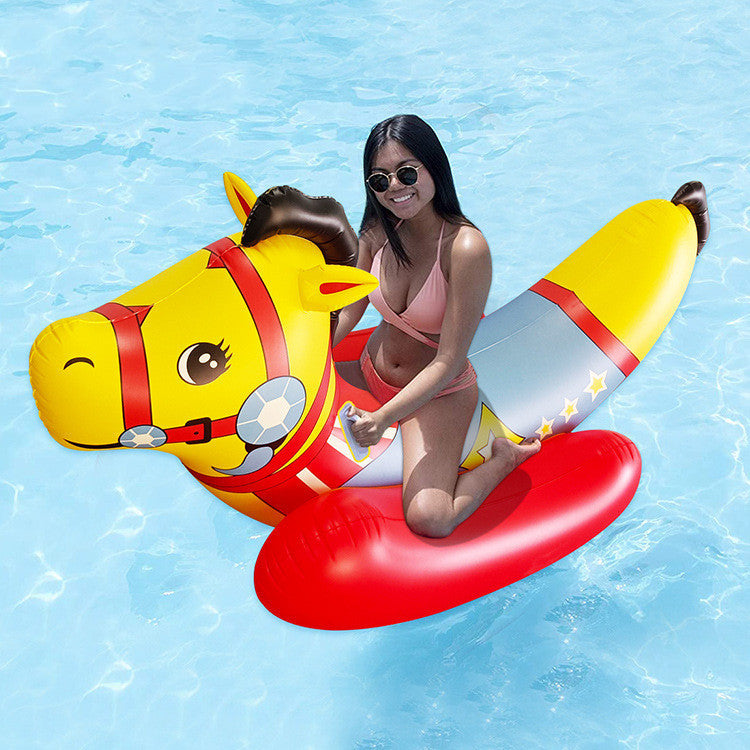 CHILDREN'S GIANT INFLATABLE RIDING POOL CHAIR