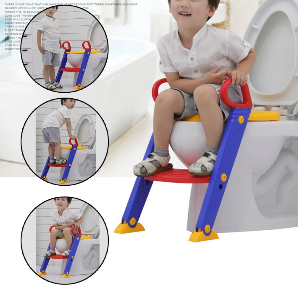 3-IN-1 BABY INFANT POTTY TRAINING TOILET SAFETY LADDER