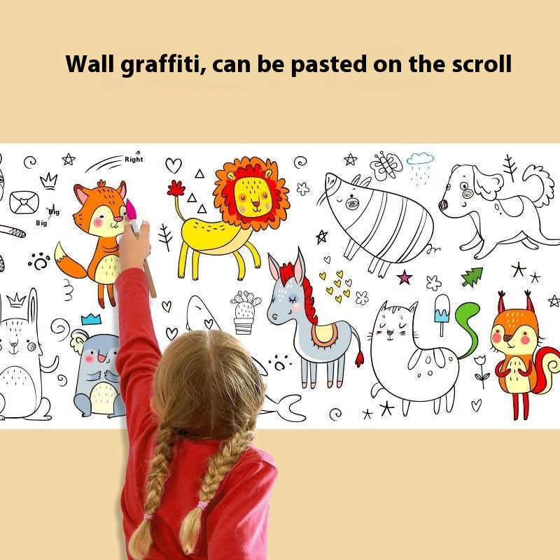 Graffiti Picture Coloring Scroll
