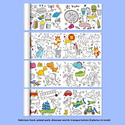 Graffiti Picture Coloring Scroll
