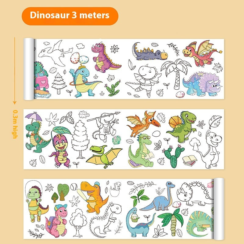 Graffiti Picture Coloring Scroll